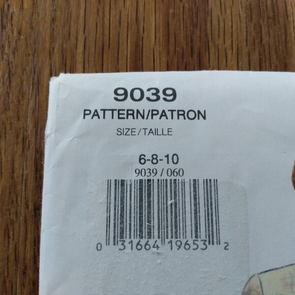 Vintage Vogue Blouse Shirt Sewing Pattern 6-10 UNCUT 9039 90s - Picture 3 of 14